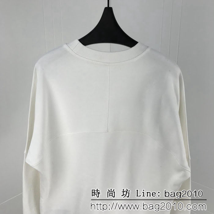 LV路易威登 18FW秋冬新款 插肩燙銀反光logo 情侶款 純棉衛衣 落肩寬鬆版型 ydi1003